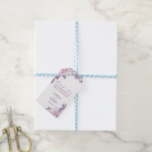 パープルエレガント薄紫ラベンダーフラワーボホギフトラベル ギフトタグ (より糸付き)