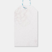 パープルエレガント薄紫ラベンダーフラワーボホギフトラベル ギフトタグ (裏面)