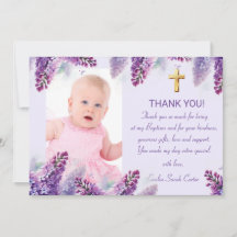 パープルエレガント薄紫金ゴールドクロスガールバプテスマ