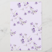 パープルエレガント薄紫I Archフローラのメ結婚ニュー (裏面)
