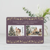 パープルエレガント金ゴールドスノーホリー2写真 シーズンカード (スタンド正面)