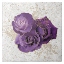 パープルエレガント金ゴールドバラフローラ