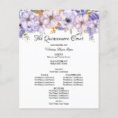 パープルエレガント金ゴールドフローラキンセアニェラプログラム (正面)