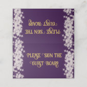 パープルエレガント金ゴールドボホキンセアニラスペインの プレイスカード (外部開封)