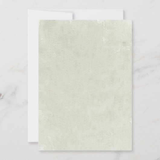 パープルエレガント金ゴールドヴィンテージフローラ誕生日 招待状 (裏面)