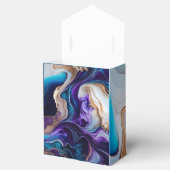 パープルエレガント金ゴールド&アクアモノグラム フェイバーボックス (オープン)