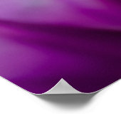 パープルエレガント開花（フォーカスあり） ポスター (角)