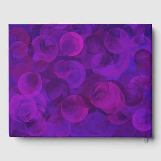 パープルエレガント100と素晴らしい誕生日パーティー ゲストブック (裏面)