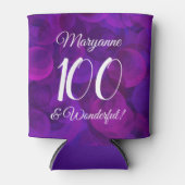 パープルエレガント100と素晴らしい誕生日パーティー 缶クーラー (正面)
