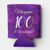 パープルエレガント100と素晴らしい誕生日パーティー 缶クーラー (裏面)
