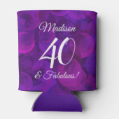 パープルエレガント40と素晴らしい誕生日パーティー 缶クーラー (裏面)
