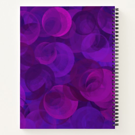 パープルエレガント60とセンセーショナルな誕生日パーティー ノートブック (裏面)