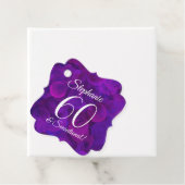 パープルエレガント60とセンセーショナルな誕生日パーティー フェイバータグ (インサイチュ)