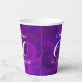パープルエレガント60とセンセーショナルな誕生日パーティー 紙コップ (右)