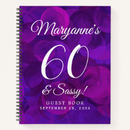 パープルエレガント60 & Sassy誕生日パーティー ノートブック