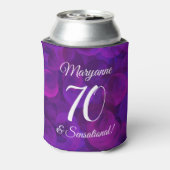 パープルエレガント70とセンセーショナルな誕生日パーティー 缶クーラー (缶裏面)