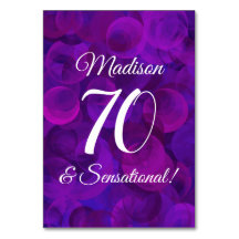 パープルエレガント70とセンセーショナル誕生日パーティー