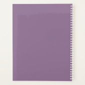 パープルエレガント&シルバーフローラユーカリ結婚ス プランナー手帳 (裏面)