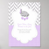 パープルエレファントゲームの指示 ポスター (正面)