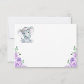 パープルエレファントサンキューカードバラガール (裏面)