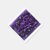 パープルエレファントナプキン スタンダードカクテルナプキン (角)