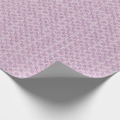 パープルエレファントパターンモン包み紙 ラッピングペーパー (角)