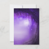 パープルエンチャントファンタジーフォレストサンキューカード サンキューカード (裏面)