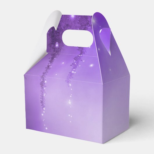 パープルエンチャントフォレストファンタジー結婚式の引き出物 フェイバーボックス (裏面サイド)