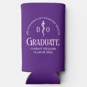 パープルオステオパシー医科学校卒業パーティー スリム缶クーラー (裏面)