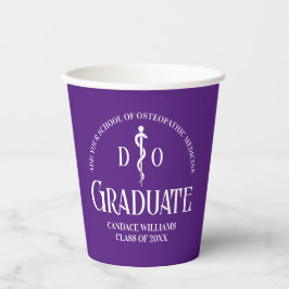 パープルオステオパシー医科学校卒業パーティー 紙コップ