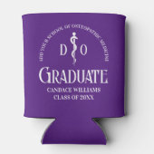 パープルオステオパシー医科学校卒業パーティー 缶クーラー (裏面)