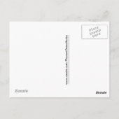 パープルオダマキ(植物)はがき ポストカード (裏面)