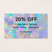 パープルオパールのご購入ありがとうございます (裏面)