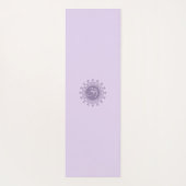 パープルオムとマンダラ保ーが落ち着いて息を吸う ヨガマット (裏面)