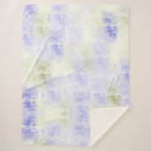 パープルオリーブ抽象芸術 シェルパブランケット (正面)