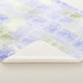 パープルオリーブ抽象芸術 シェルパブランケット (3/4)