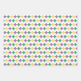 パープルオレンジイエローマルディガーテーマ ラッピングペーパーシート