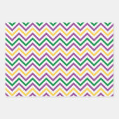 パープルオレンジイエローマルディグラテーマ ラッピングペーパーシート (正面3)