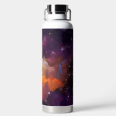 パープルオレンジネブラ感動的引用文 ウォーターボトル (背面)