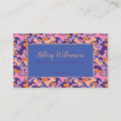 パープルオレンジピンクドッグボーンペットグルーミングサービスL ロイヤリティカード (正面)