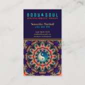 パープルオレンジマンダライースタンインヤンニューエイジ 名刺 (裏面)