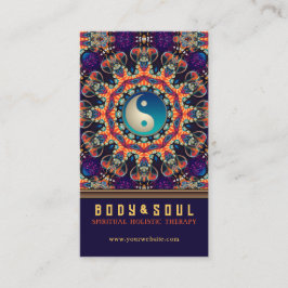 パープルオレンジマンダライースタンインヤンニューエイジ 名刺