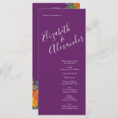 パープルオレンジ結婚バラ春 メニュー (正面/裏面)