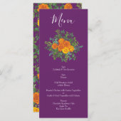 パープルオレンジ結婚バラ春 メニュー (正面/裏面)