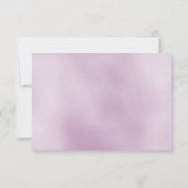 パープルオンブルーの結婚式招待状 RSVP 招待状 (裏面)