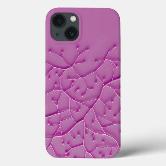 パープルオーガニックテクスチャiPhoneケース トレンディな見た目 Case-Mate iPhoneケース (裏面)