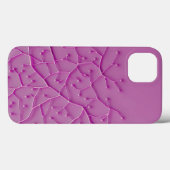 パープルオーガニックテクスチャiPhoneケース トレンディな見た目 Case-Mate iPhoneケース (裏面 (横))