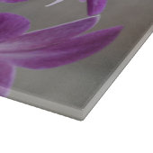 パープルオーキッズカウアイハワイ カッティングボード (角)