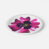 パープルオーキッドエキゾチック花サマー庭園の結婚式 ペーパープレート (アングル)