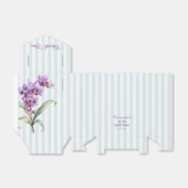 パープルオーキッドグリーンストライプフローラ30th誕生日 フェイバーボックス (折り畳みなし)